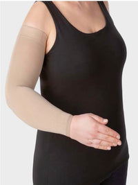 JUZO Classic Seamless Arm Compression Sleeve with Premium Hand Gauntlet and Glove for Men & Women
