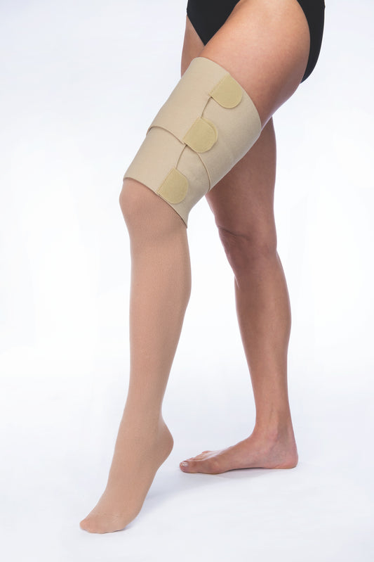 JOBST FarrowWrap Thigh Pieces - Perfect for Daytime Wear (Classes 2 & 3) in Tan Colour - Stay Comfortable Around the Clock
