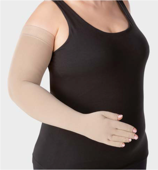 JUZO Classic Seamless Arm Compression Sleeve with Premium Hand Gauntlet and Glove for Men & Women