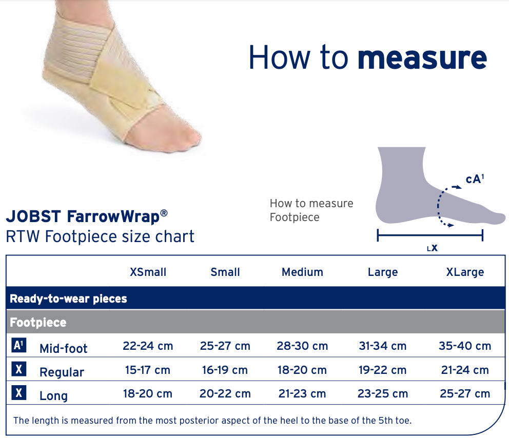JOBST JOBST FarrowWrap Foot Piece Classes 2 & 3 (Tan Colou | CSO Medical Compression Stockings | CSO